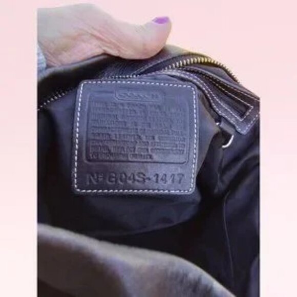 Coach Vintage Black East West Legacy Tassel  #1417 - Picture 10 of 12